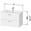 Duravit XBASE Wastafelonderkast SW444469
