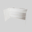 MONDIAZ CUBB Spiegelkast - 120x70x16cm - 2 deuren - carrara marmer SW410279