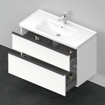 Duravit D-Neo meubelset m. wastafelonderbouwkast m. 2 laden m. softclose 100x20x48cm incl. wastafel wit mat SW641973