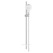 GROHE Rainshower Smartactive 150 Glijstangset - 90cm - ronde handdouche - 3 straalsoorten - gladde doucheslang - met zeepschaal - chroom/moon white SW472415