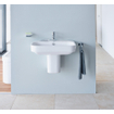 Duravit HappyD 2 wastafel m. overloop m. 1 kraangat 65x50cm wit SW54260