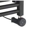 Crosswater MPRO Elektrische handdoekradiator - 115x50cm - 400 Watt - mat zwart SW670262