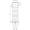 Plieger Genua M designradiator horizontaal middenaansluiting 1520x550mm 800W wit SW225735