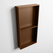 Mondiaz Easy nis 29.5x59.5x8cm - inbouw/opbouw - 2 open vakken - Solid surface - Rust SW643761