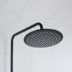Fortifura Calvi Regendoucheset - thermostatisch - 30cm hoofddouche - gladde slang - staaf handdouche - mat zwart SW1204428