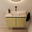 MONDIAZ TURE-DLUX 60cm toiletmeubel Oro. EDEN wastafel Frappe positie midden. Zonder kraangat. SW1102907