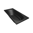 Xenz Martinique ligbad - 180x80cm - met overloop - zonder afvoer - Acryl Ebony mat SHOWROOMMODEL SHOW22594