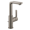 GROHE Lineare waterbesparende wastafelkraan l-size met waste met draaibare gegoten uitloop brushed hard graphite SW444224