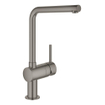 GROHE Minta Keukenkraan - hoog - l uitloop - hard graphite geborsteld SW354655