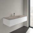Villeroy & Boch Antao Meubelwastafel - 120 x 50 x 15 cm - Almond CeramicPlus - met verdekte overloop SW957918