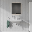 Duravit Me by starck wastafel 65x49 cm. 1x kraangat met overloop wit 0293421