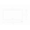 Wiesbaden Avi spiegel rechthoek met LED, dimbaar en spiegelverwarming 120 x 60 cm mat zwart SW373501