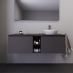 Duravit D-Neo wastafelonderkast 140x45.9x55cm 2 lades Grafiet Mat SW641145