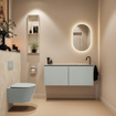 MONDIAZ TURE-DLUX 120cm toiletmeubel Greey. EDEN wastafel Ostra positie rechts. Met 1 kraangat. SW1104891