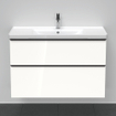 Duravit D-Neo meubelset m. wastafelonderbouwkast m. 2 laden m. softclose 100x20x48cm incl. wastafel wit hoogglans SW642227