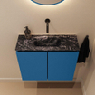 MONDIAZ TURE-DLUX 60cm toiletmeubel Jeans. EDEN wastafel Lava positie midden. Zonder kraangat. SW1103912