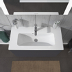 Duravit Me by starck wastafel 83x40cm 1 kraangat overloop wit SW227685