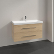 Villeroy & Boch Avento wastafelonderkast 97.6x51.4cm 2 lades Nordic oak SW479510