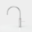 Quooker NL Fusion round kokendwaterkraan opbouw uitloop draaibaar met Combi+ reservoir Chroom SW299675