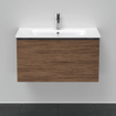 Duravit D-Neo wastafelonderkast 81x44x46.2cm 1 lade Noten (donker) Mat SW640725