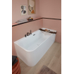 Villeroy & Boch Loop & friends half vrijstaand bad - 180x80cm - hoek rechts - Acryl Wit Alpin glans SW762314