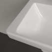 Villeroy & Boch Subway 3.0 wastafel 55x44x16.5cm Rechthoek 1 kraangat met overloopgat Wit Alpin glans Ceramic+ SW701249