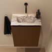 MONDIAZ TURE-DLUX 40cm toiletmeubel Rust. EDEN wastafel Glace positie midden. Zonder kraangat. SW1103492