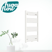FugaFlow Eccelente Acces badkamer radiator 60x100cm recht middenaansluiting 424watt wit SW1123175