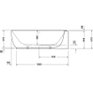 Duravit Luv bad ovaal 185x95cm hoek rechts mat wit SW228002