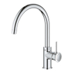 GROHE BauClassic Keukenkraan - hoog - draaibare uitloop - chroom SW225314