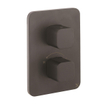 Crosswater Atoll Thermostatische Crossbox - inbouw - met afbouwdeel - 2 functies - zwart mat SW1224154