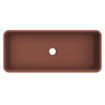 Arcqua Case waskom - rechthoek - 60x26cm - mat terracotta SW1209081