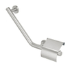 Tiger Boston Comfort & Safety Wandbeugel met toiletrolhouder RVS geborsteld Links 40.4x24.1x8cm TWEEDEKANS OUT13485