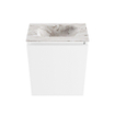 MONDIAZ TURE-DLUX 40cm toiletmeubel Talc. EDEN wastafel Glace positie midden. Zonder kraangat. SW1103093