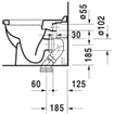 Duravit Starck 3 Closet Staand Btw Met Spoelrand Diepspoel Pk Wit SW114651