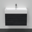 Duravit D-Neo wastafelonderkast 78.4x44x44.2cm 1 lade Eiken (zwart) Mat SW640851