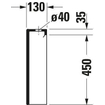 Duravit Viu duoblokreservoir + binnenwerk 4.5/3L verdekte aansluiting links wit SW358268