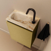 MONDIAZ TURE-DLUX 40cm toiletmeubel Oro. EDEN wastafel Frappe positie links. Met 1 kraangat. SW1102881
