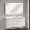 Villeroy & Boch My view spiegelkast 130x75cm 3 deuren 3 contactdoos LED SW641584