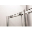Crosswater Kai douchecabine 80x100x190cm kwartrond met 1 schuifdeur 6mm helder veiligheidsglas aluminium zilver SW487341