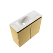 MONDIAZ TURE-DLUX 60cm toiletmeubel Oro. EDEN wastafel Ostra positie links. Zonder kraangat. SW1104972