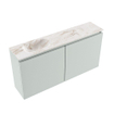 MONDIAZ TURE-DLUX 100cm toiletmeubel Greey. EDEN wastafel Frappe positie links. Zonder kraangat. SW1102822