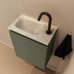 MONDIAZ TURE-DLUX 40cm toiletmeubel Army. EDEN wastafel Ostra positie links. Met 1 kraangat. SW1104683