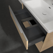 Villeroy & Boch Subway 3.0 wastafelonderkast 77.2x57.9cm 2 lades Nordic oak SW641582