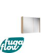 FugaFlow Eccelente Arredo spiegel badkamer spiegelkast - 80x63x16cm - inclusief zijpanelen - kaneel - SW1125284