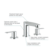 GROHE Eurostyle Cosmopolitan 3 gats wastafelkraan met waste chroom OUTLET STORE16848