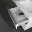 Villeroy & Boch Venticello wastafelonderkast 55.3x59cm 2x lade mat wit GA50467