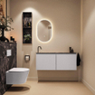 MONDIAZ TURE-DLUX 120cm toiletmeubel Cale. EDEN wastafel Lava positie links. Met 1 kraangat. SW1103697