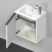 Duravit D-Neo wastafelonderkast 41x44x27.4cm Linksdraaiend 1 deur wit Mat SW641041