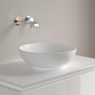 Villeroy & Boch Loop & friends opzetwastafel 38cm rond met overloop CeramicPlus stone white SW644102